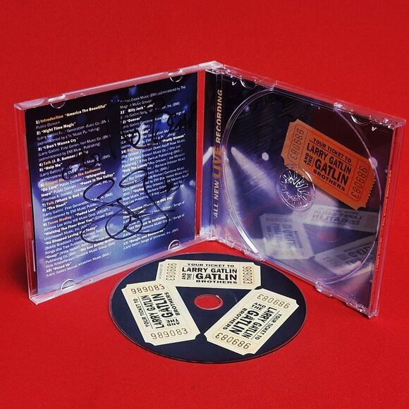 Your Ticket to Larry Gatlin and the Gatlin Brothers CD 2002 Signed - Picture 6 of 9